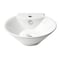 Alfi Brand ALFI brand ABC113 White 17" Round Wall Mounted Ceramic Sink with Faucet Hole ABC113 - alternate 2